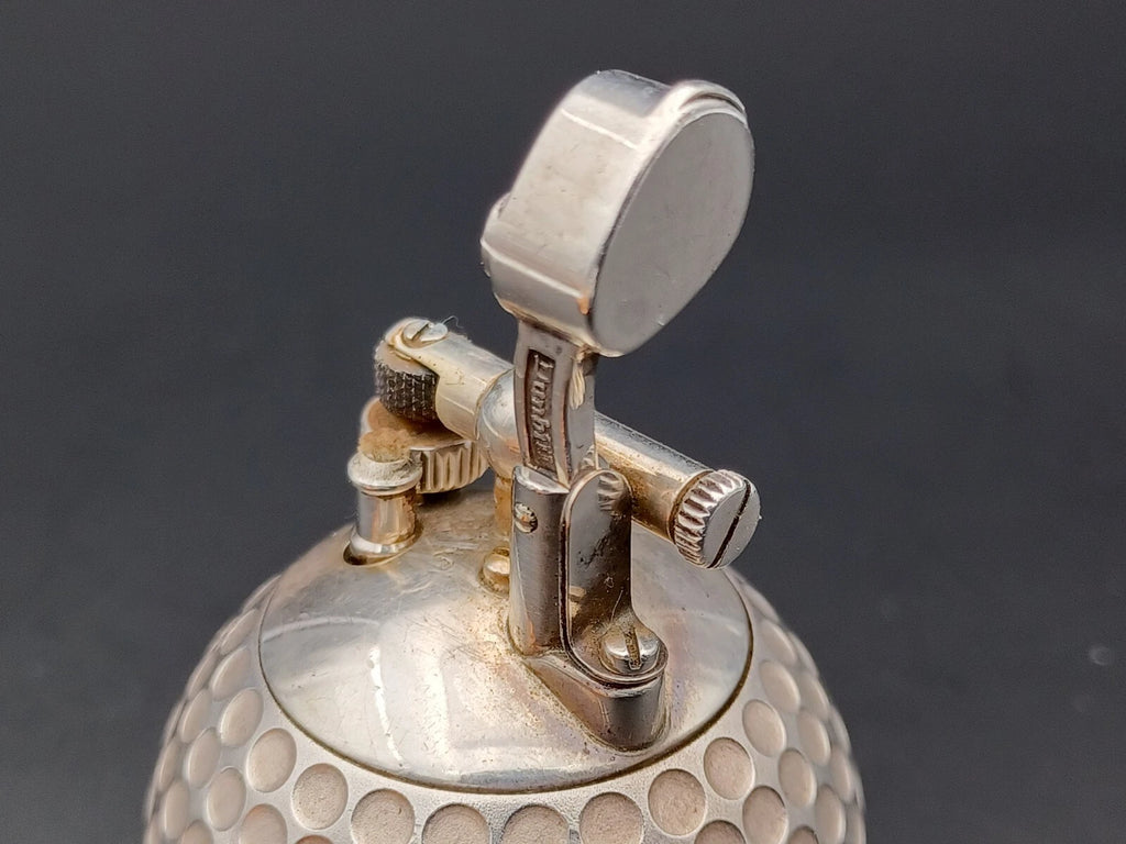 Rare antique Dunhill Golf Ball Petrol Lighter - Sterling Silver 925 - BA08-1495