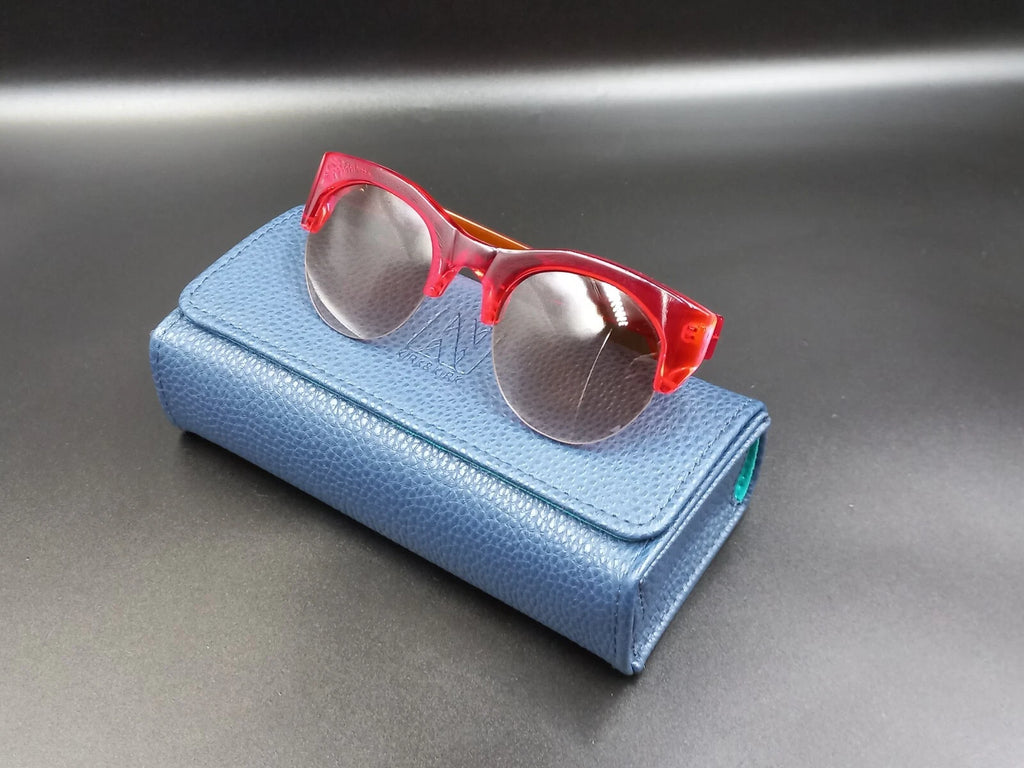 Nice KIRK & KIRK " Jenny " Red Sunglasses - With Case - New Old Stock - ED