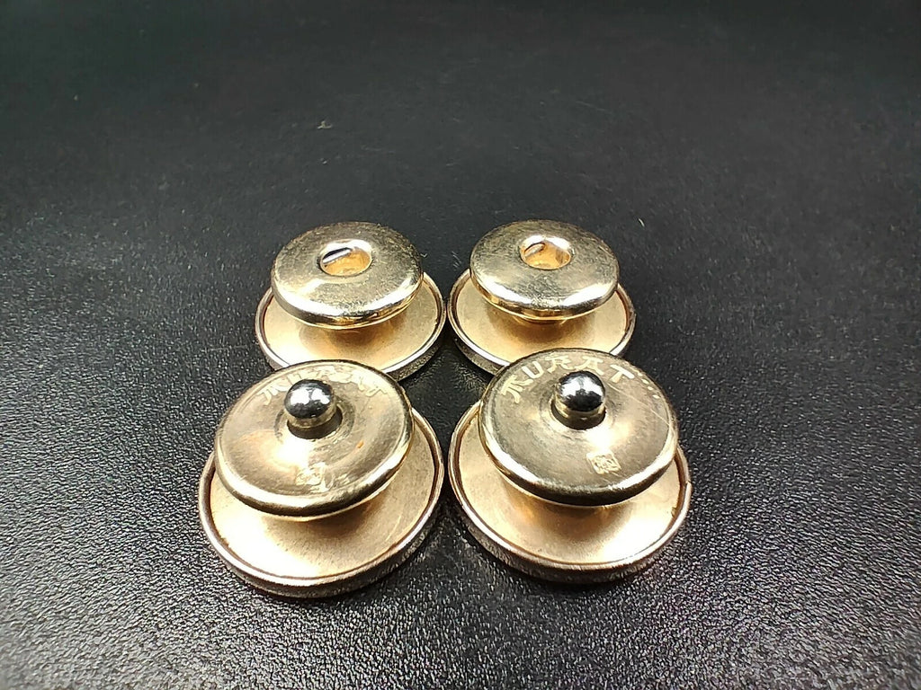 Boutons de Manchette Murat Dorés Ronds – Fabriqué en France