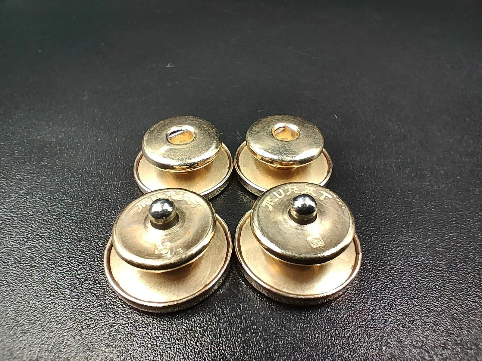 Boutons de Manchette Murat Dorés Ronds – Fabriqué en France