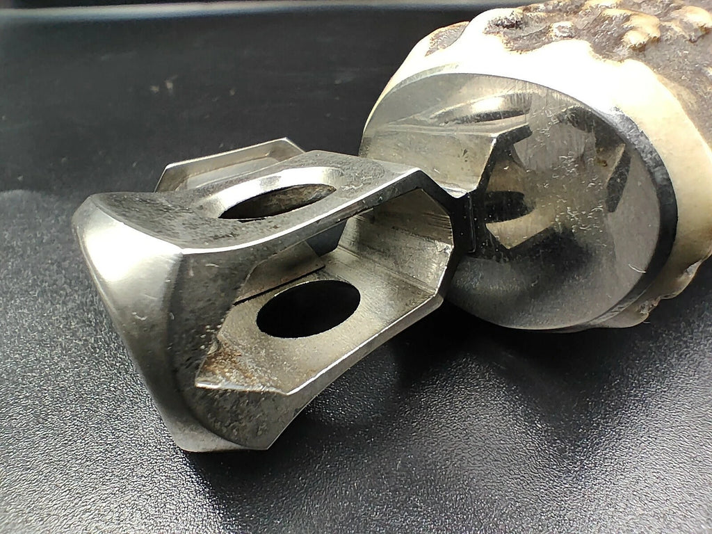 Nice SOLINGEN " Donatus " - Table Cigar Cutter - Horn - 0796CO XL