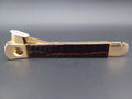 Nice Solingen Cigar Cutter - Brown Leather - Made In Germany - AG14-880