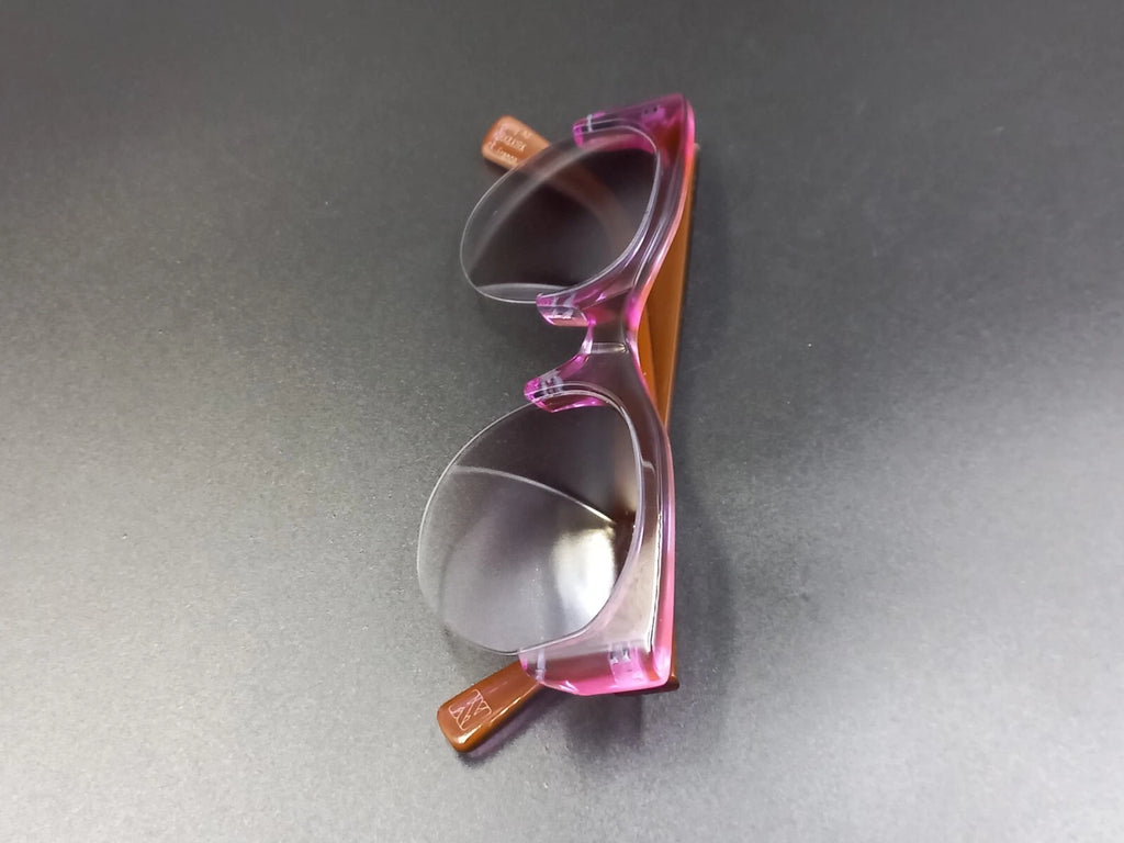 Nice KIRK & KIRK " Jenny " Pink Purple Sunglasses - With Case - New Old Stock ED