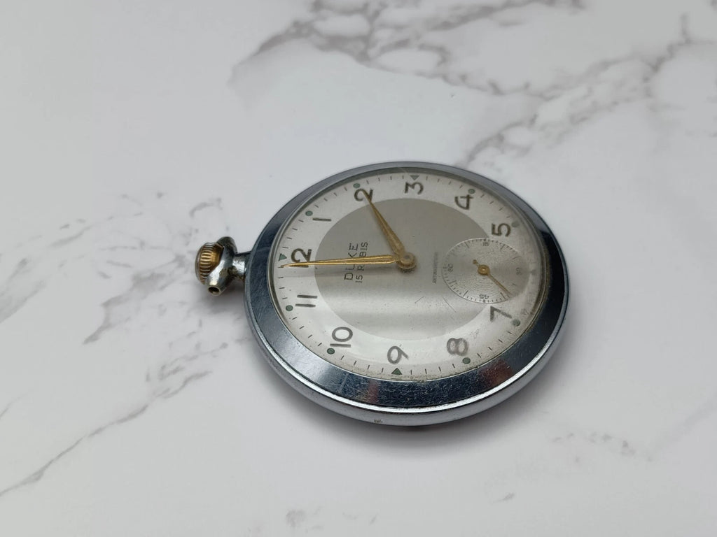 DUKE Taschenuhr - 15 Steine - Edelstahl - Funktionstüchtig - AE05-1673