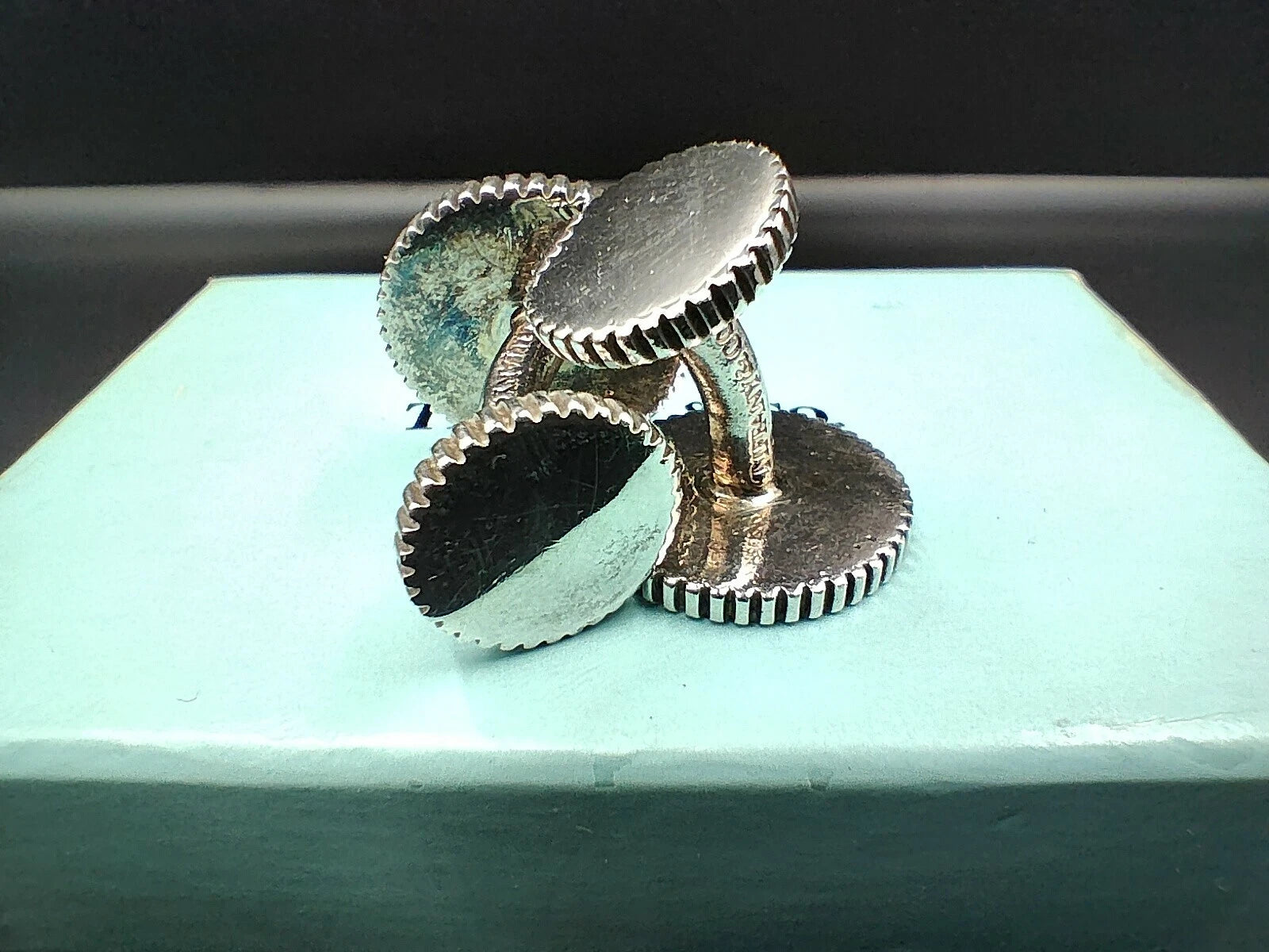 TIFFANY & CO Manschettenknöpfe aus Sterlingsilber - Zeremonie - Hergestellt in den USA - 0148CO AH06