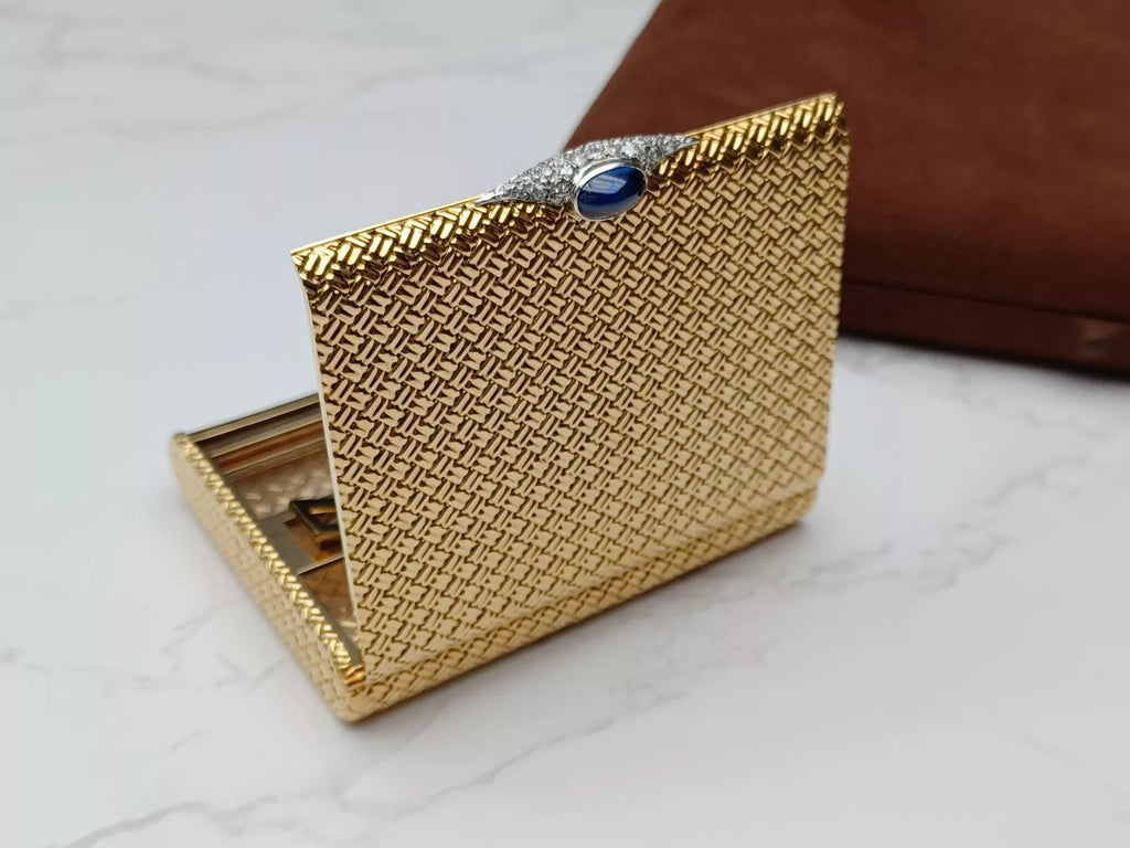 Rare Van Cleef & Arpels Powder Compact & Lipstick Case - 18K Gold - 0913CO BD08