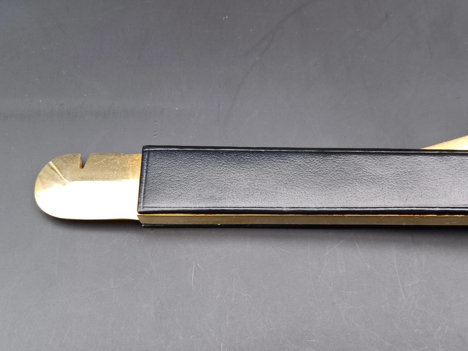 Solingen Cigar Cutter With Box - Black Leather - Made In Germany - BB15-0945