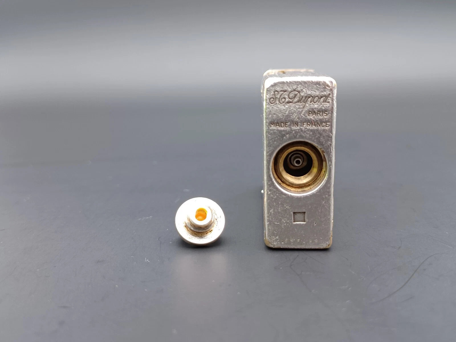 S.T. Dupont Line 1 BR Gas Lighter - Silver plated - Made In France - BA03-1466