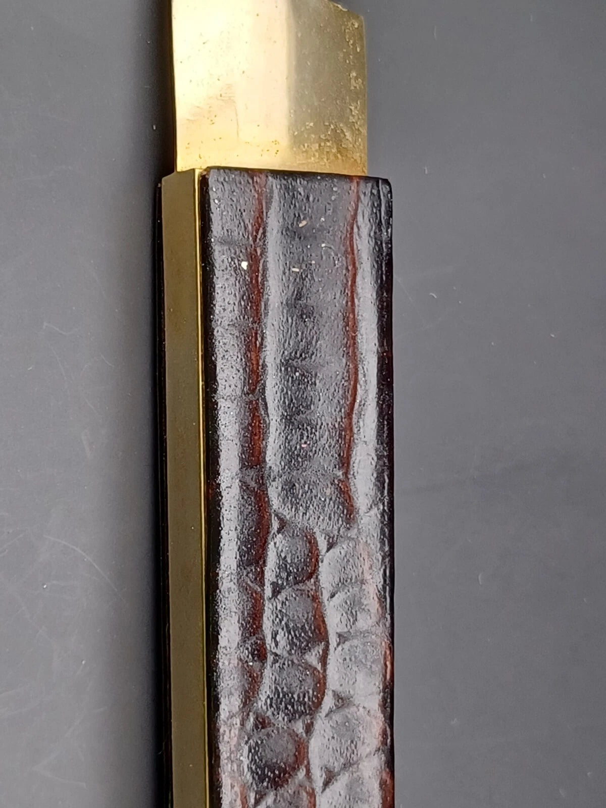 Nice Solingen Cigar Cutter - Brown Leather - Made In Germany - AG14-880