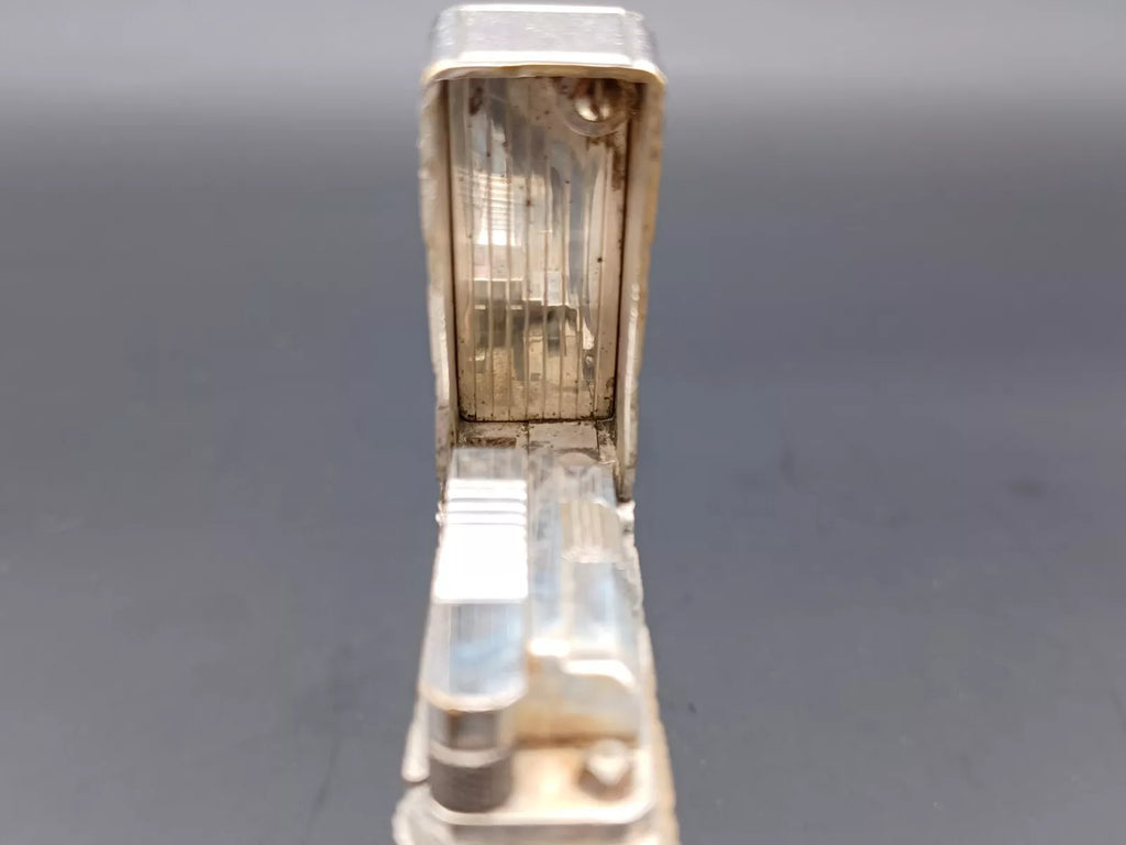 S.T. Dupont Line 1 BR Gas Lighter - Silver plated - Made In France - BA03-1466