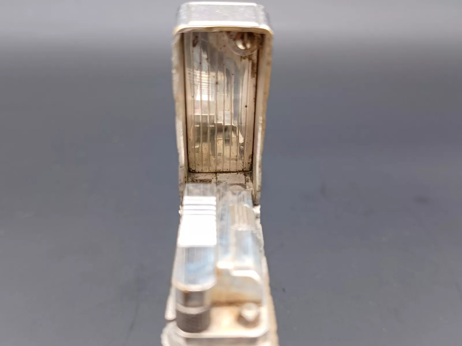 S.T. Dupont Line 1 BR Gas Lighter - Silver plated - Made In France - BA03-1466