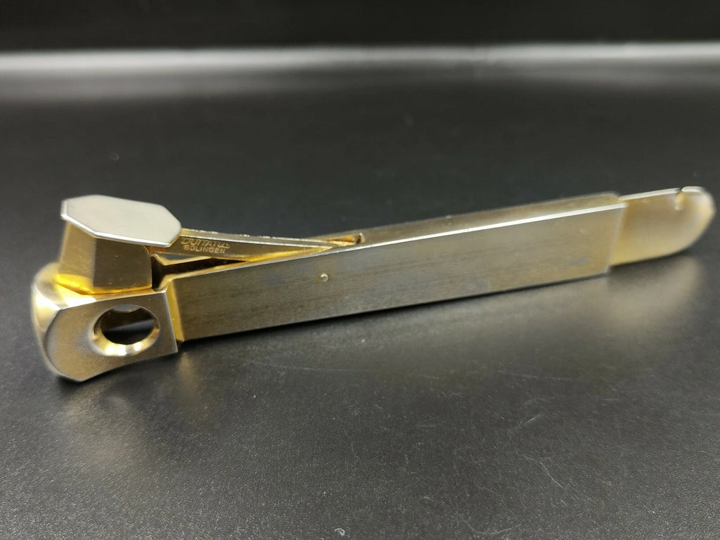 Vintage  SOLINGEN " Donatus " DBGM - Cigar Cutter - Gold Metal - 0650CO AM12