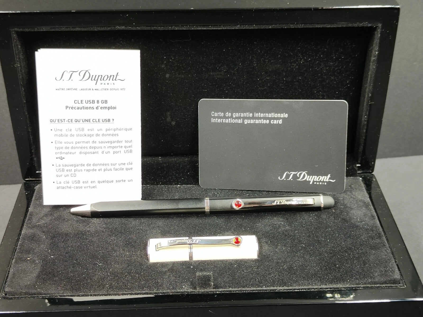 ST DUPONT " Karl Lagerfeld " - USB key & Ballpoint pen - Box & Guarantee - ED XL