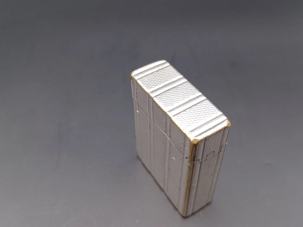 S.T. Dupont Line 1 BR Gas Lighter - Silver plated - Made In France - BA03-1466