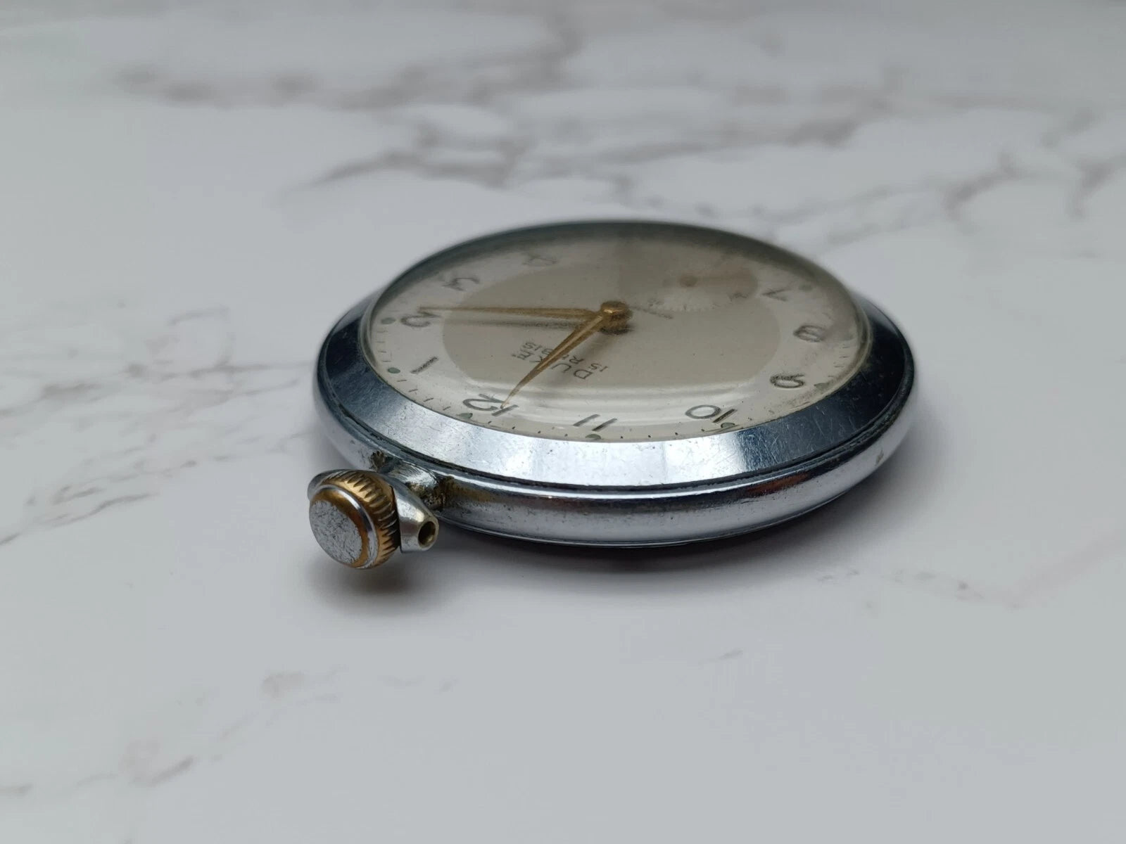 DUKE Taschenuhr - 15 Steine - Edelstahl - Funktionstüchtig - AE05-1673