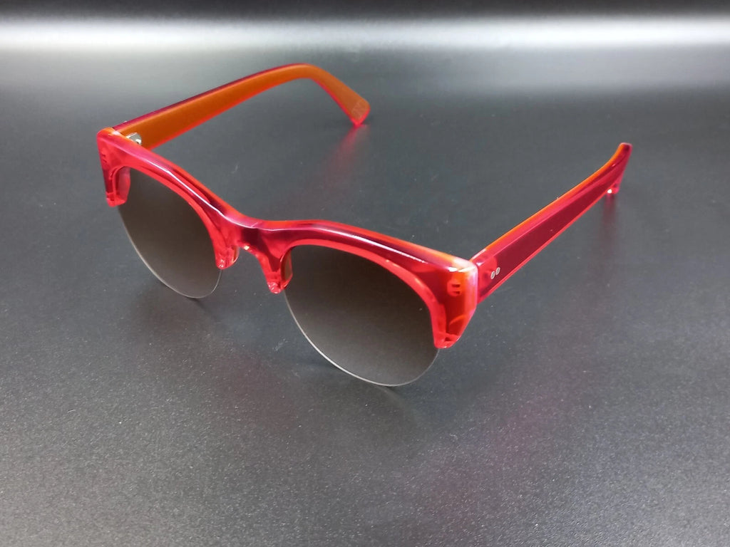Nice KIRK & KIRK " Jenny " Red Sunglasses - With Case - New Old Stock - ED