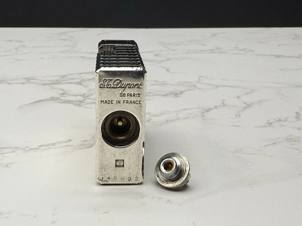 S.T. DUPONT Line 1 BR Gas Lighter - L1 BR - Small Model -Silver plated-AL13-1786