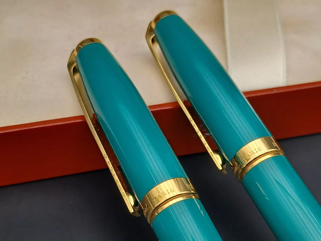 Nice S.T. Dupont Ballpoint Pen & Criterion Pencil Paper - With Box - AS01-0803