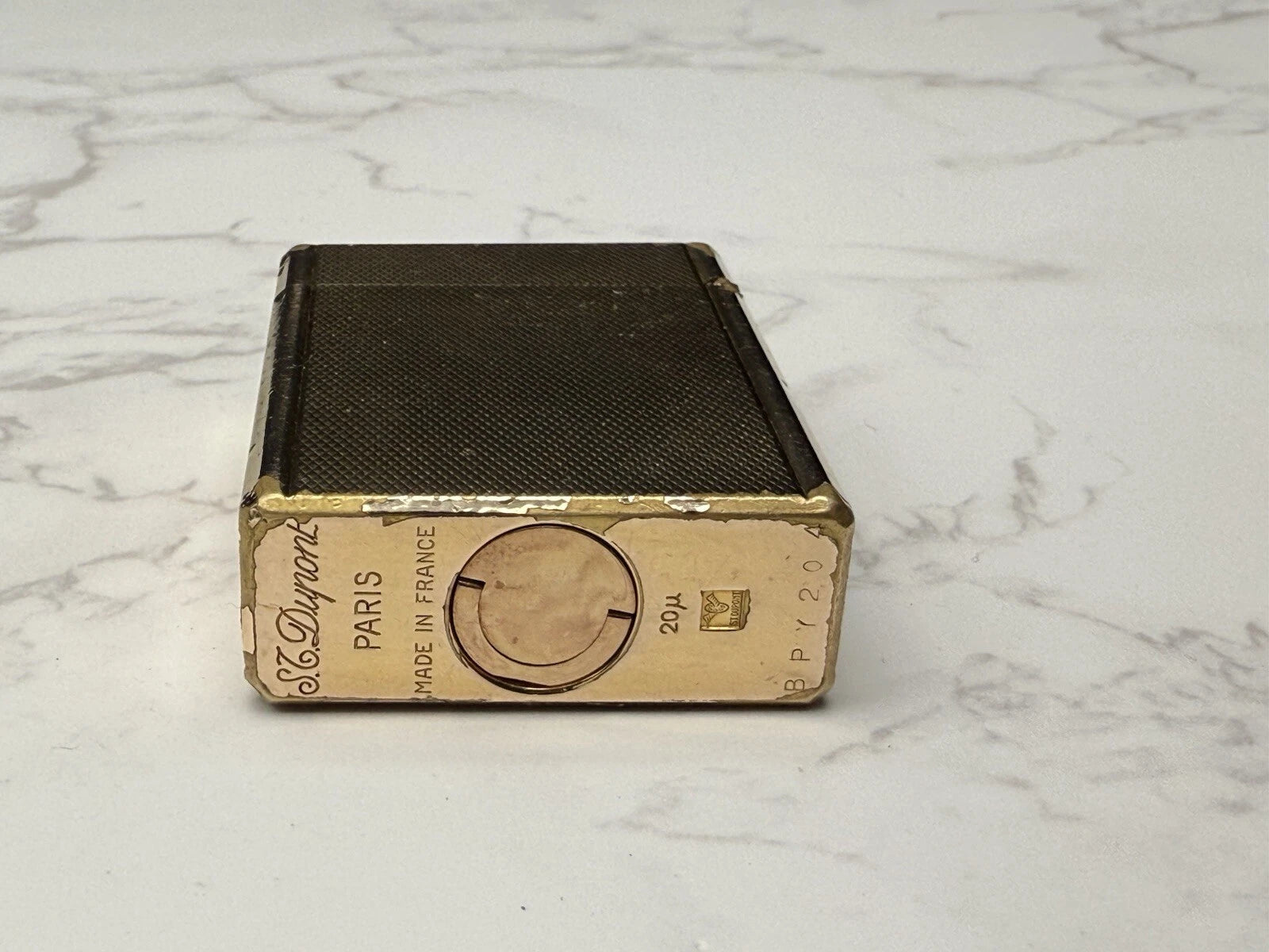 S.T. DUPONT Line 1 BR Gas Lighter - L1 BR - Small Model - Gold plated- AF08-1651