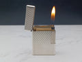 NICE S.T. DUPONT Line 1 / L1 BR Gas Lighter - Silver plated - Serviced-AC03-1763