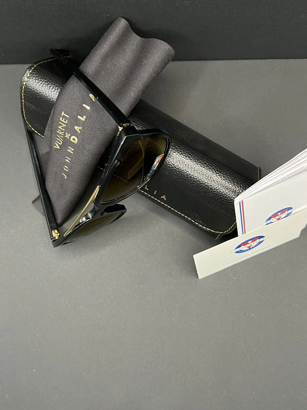 VUARNET Sunglasses - VJ 1404 by John Dalia - T57 - Black - Orange mirror ED