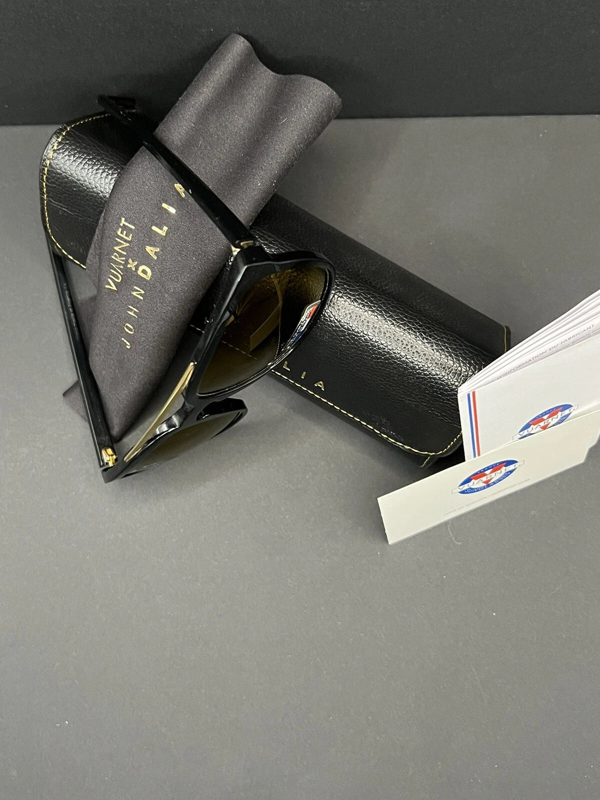 VUARNET Sunglasses - VJ 1404 by John Dalia - T57 - Black - Orange mirror ED