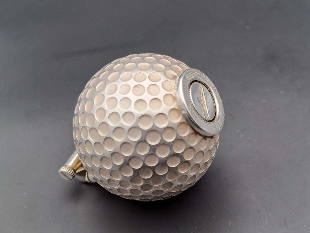 Rare antique Dunhill Golf Ball Petrol Lighter - Sterling Silver 925 - BA08-1495