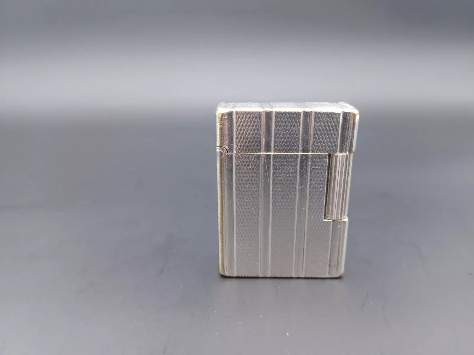 S.T. Dupont Line 1 BR Gas Lighter - Silver plated - Made In France - BA03-1466