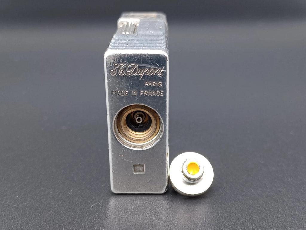 S.T. Dupont Line 1 BR Gas Lighter - L1 BR - Silver plated - Serviced - AG04-1583