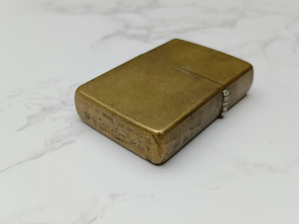 Very Rare BRASS ZIPPO Lighter - 85TH HARLEY DAVIDSON - 1932/1991 - AG08-1595