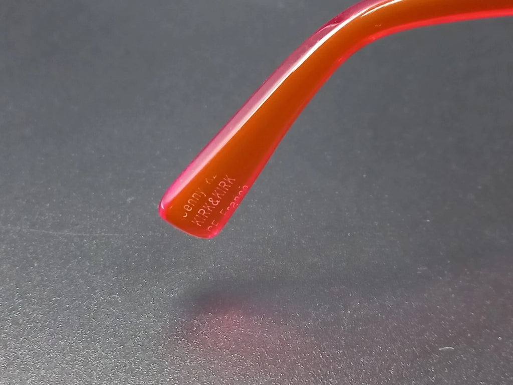 Nice KIRK & KIRK " Jenny " Red Sunglasses - With Case - New Old Stock - ED