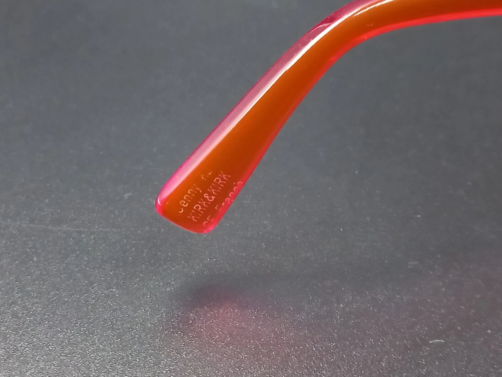 Nice KIRK & KIRK " Jenny " Red Sunglasses - With Case - New Old Stock - ED