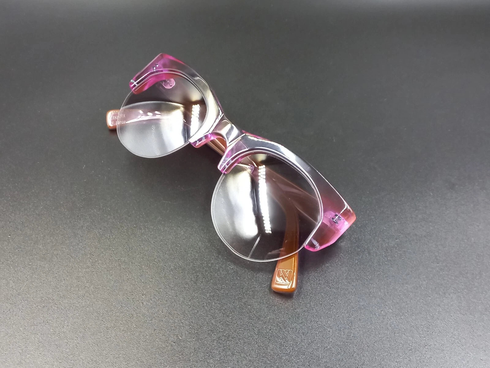 Nice KIRK & KIRK " Jenny " Pink Purple Sunglasses - With Case - New Old Stock ED