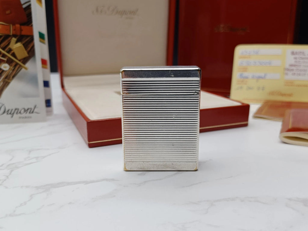 FULL SET S.T. DUPONT L1 BR - Line 1 BR -Silver plated - 1816AD14