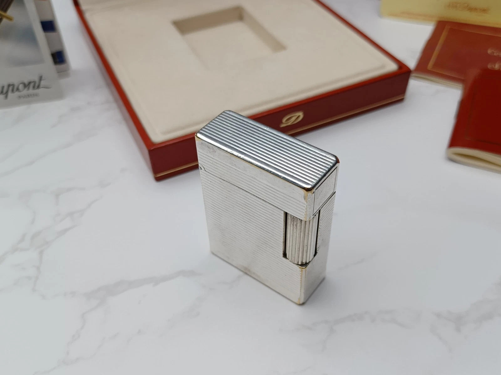 FULL SET S.T. DUPONT L1 BR - Line 1 BR -Silver plated - 1816AD14