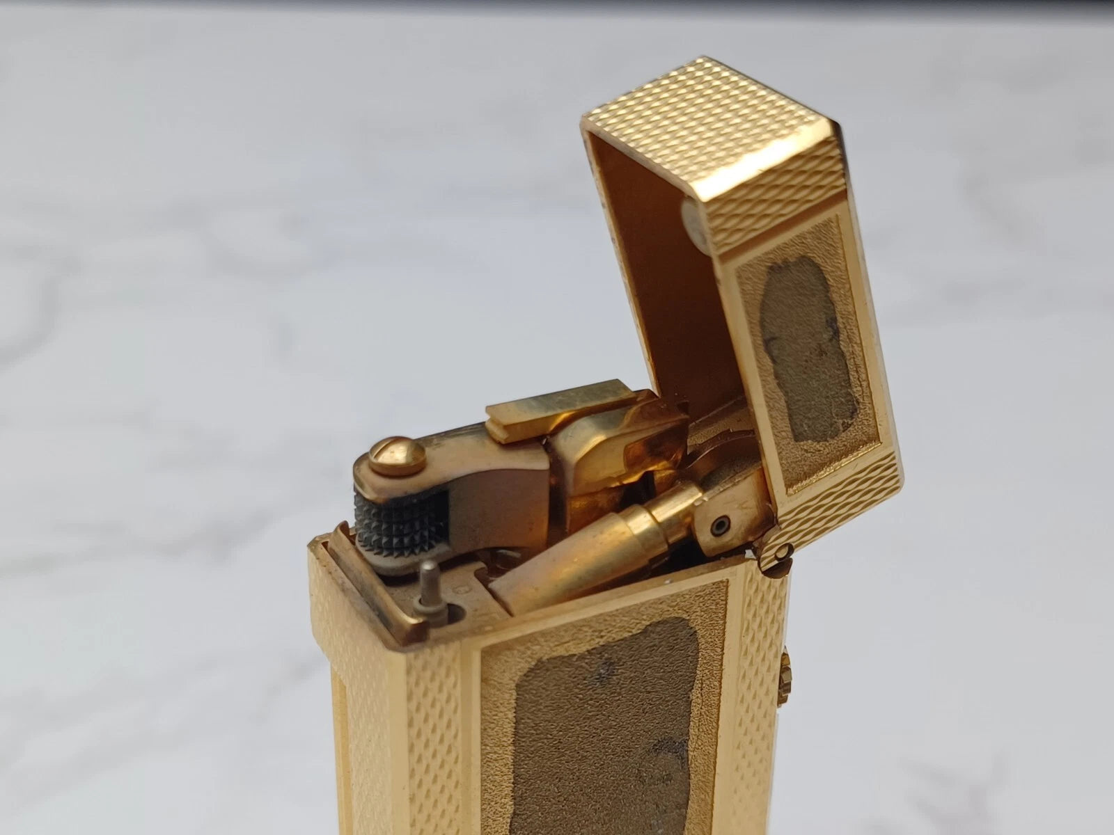 Dunhill Rollagas Gas Lighter - Gold plated - Swiss made -  AM10-1726
