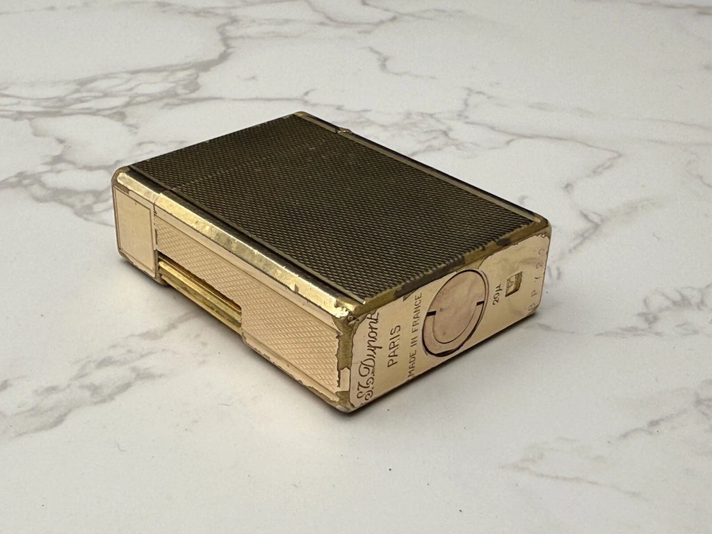 S.T. DUPONT Line 1 BR Gas Lighter - L1 BR - Small Model - Gold plated- AF08-1651