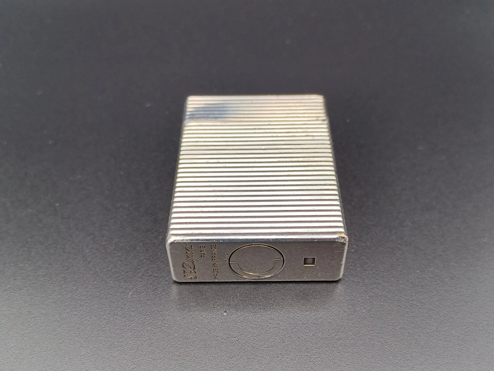 S.T. Dupont Line 1 BR Gas Lighter - L1 BR - Silver plated - Serviced - AG04-1583