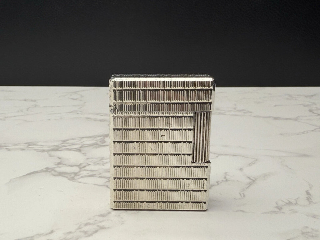 S.T. DUPONT Line 1 BR Gas Lighter - L1 BR - Small Model -Silver plated-AL13-1786