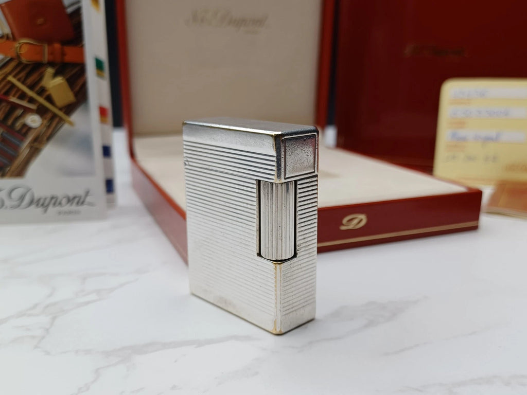 FULL SET S.T. DUPONT L1 BR - Line 1 BR -Silver plated - 1816AD14