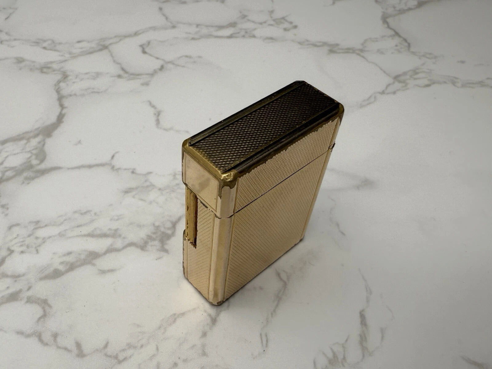 S.T. DUPONT Line 1 BR Gas Lighter - L1 BR - Small Model - Gold plated- AF08-1651