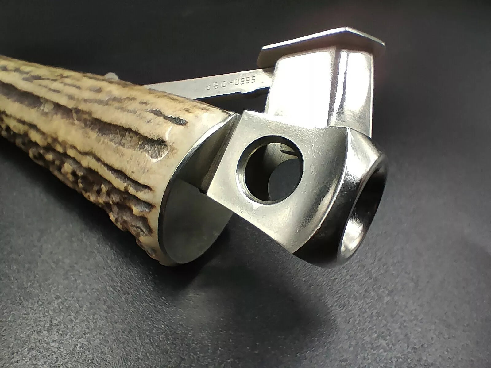 Nice SOLINGEN " Donatus " - Table Cigar Cutter - Horn - 0796CO XL