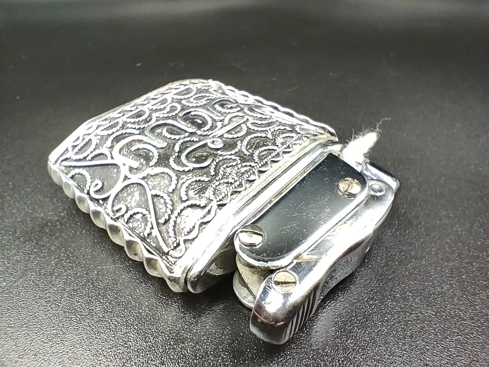 Nova - Antique Silver French Lighter - Made In France - Hallmarks - ED10
