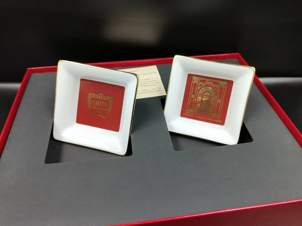 Lot de deux cendriers Cartier Porcelaine avec Boîte d'origine — Occasion
