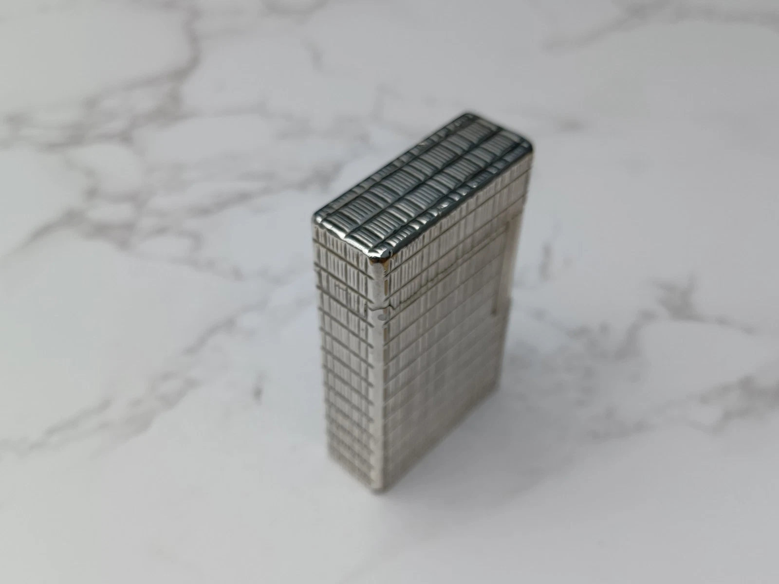 RARE S.T. DUPONT L1 BR DRAGO - Gas Lighter - Line 1 BR -Silver Plated -AG02-1794