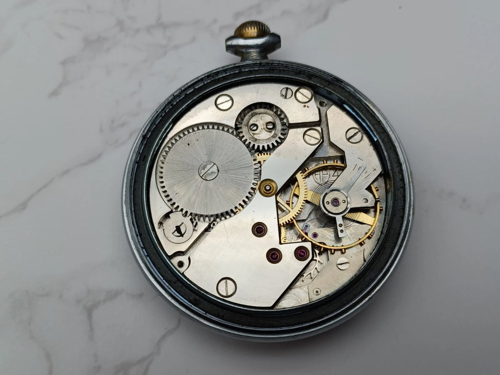 DUKE Taschenuhr - 15 Steine - Edelstahl - Funktionstüchtig - AE05-1673