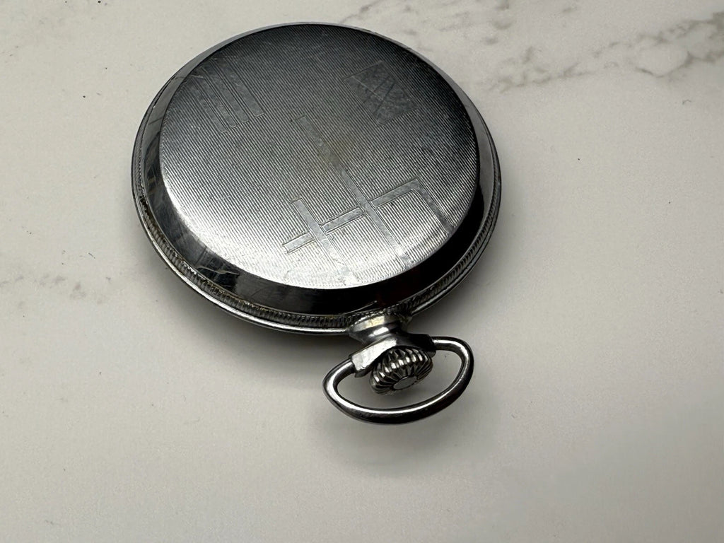 Schöne Chronometer-Taschenuhr - Stahl - Hergestellt in Frankreich - Funktioniert nicht -AF08-1675