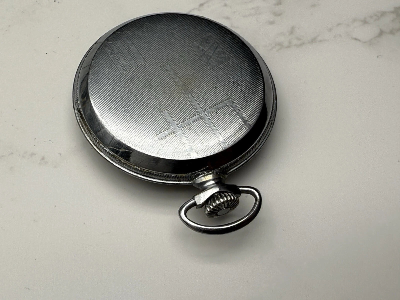 Schöne Chronometer-Taschenuhr - Stahl - Hergestellt in Frankreich - Funktioniert nicht -AF08-1675