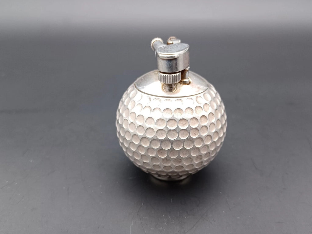 Rare antique Dunhill Golf Ball Petrol Lighter - Sterling Silver 925 - BA08-1495