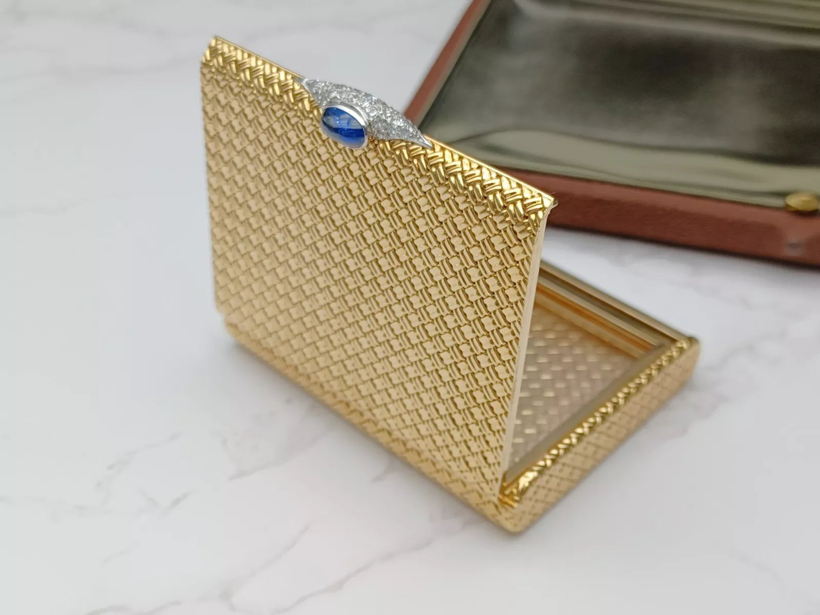 Rare Van Cleef & Arpels Powder Compact & Lipstick Case - 18K Gold - 0913CO BD08